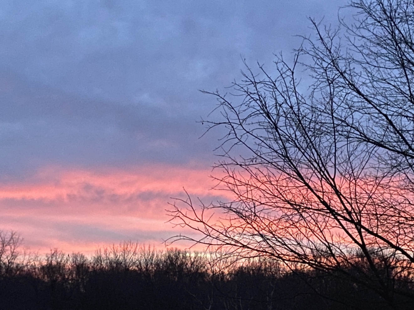 pink blue sunrise