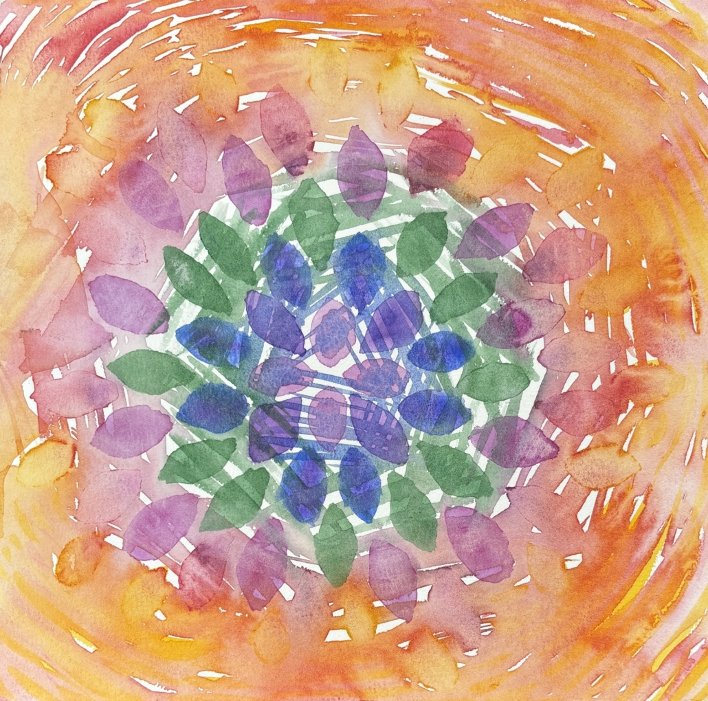 watercolor representation of toxin release